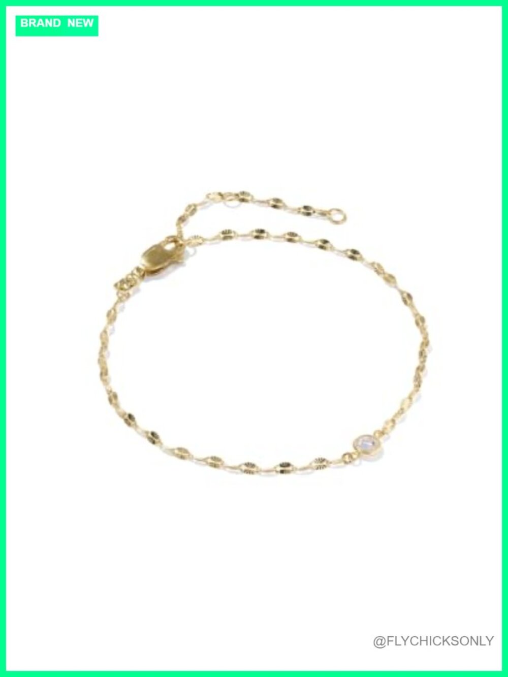 14k Gold-Filled Sunburst Chain Bracelet